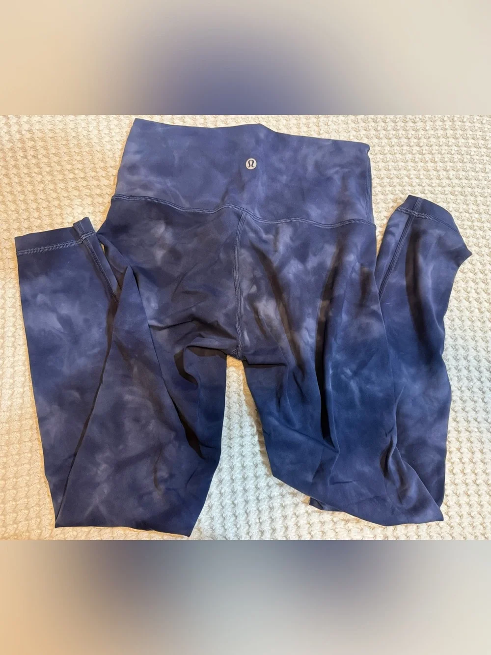 Lululemon Align High-Waist Navy Tie-Dye Kids Leggings